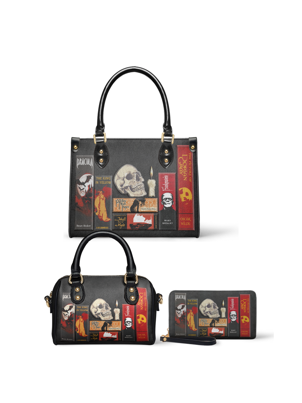 "The Codex of Gothic Tales" Deadlight Black The Signature Duo Bundle (Small Leather Handbag) - EVERMORE DEAL