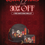 "The Codex of Gothic Tales" Deadlight Black Circle Crossbody Bag Deal