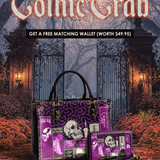 "The Codex of Gothic Tales" Violet Echo Leather Handbag Deal