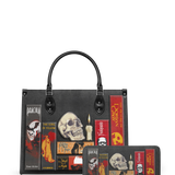 "The Codex of Gothic Tales" Deadlight Black Leather Handbag Deal