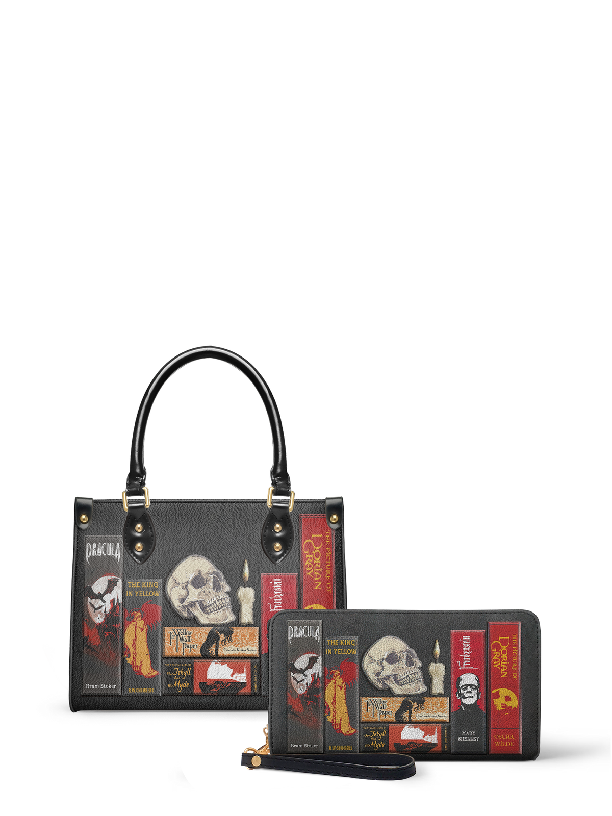 "The Codex of Gothic Tales" Deadlight Black The Signature Duo Bundle (Small Leather Handbag) - EVERMORE DEAL