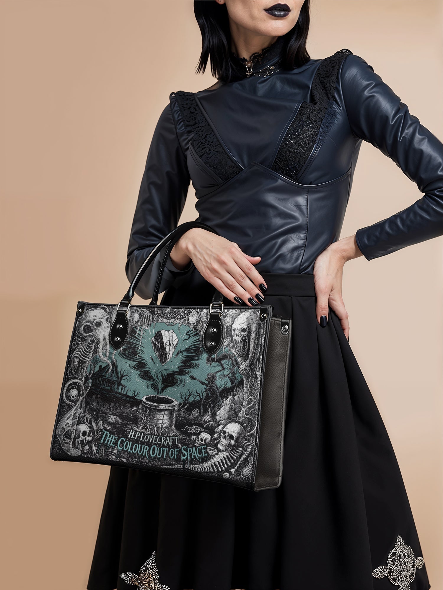 "The Colour Out Of Space" - Black Interior - Leather Handbag - NEW WORKSHOP SALE