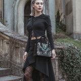 "The Colour Out Of Space" - Black Interior - Small Leather Handbag - CLEAROUT