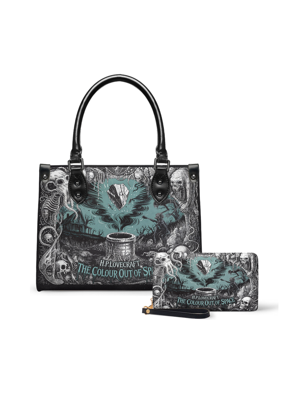 "The Colour Out Of Space" Small Leather Handbag - NEVERMORE DEAL