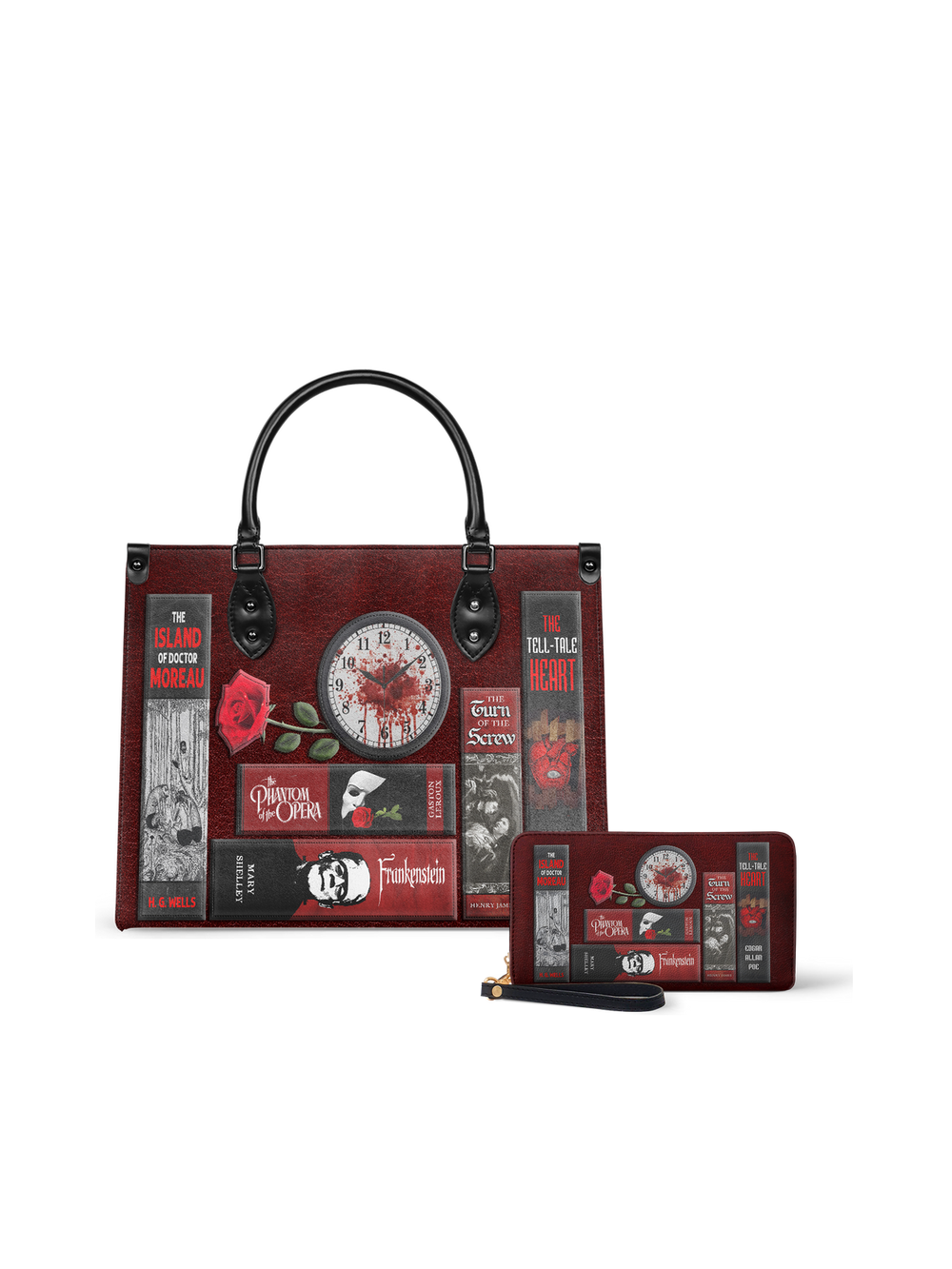 "The Crimson Codex" Leather Handbag - EVERMORE DEAL
