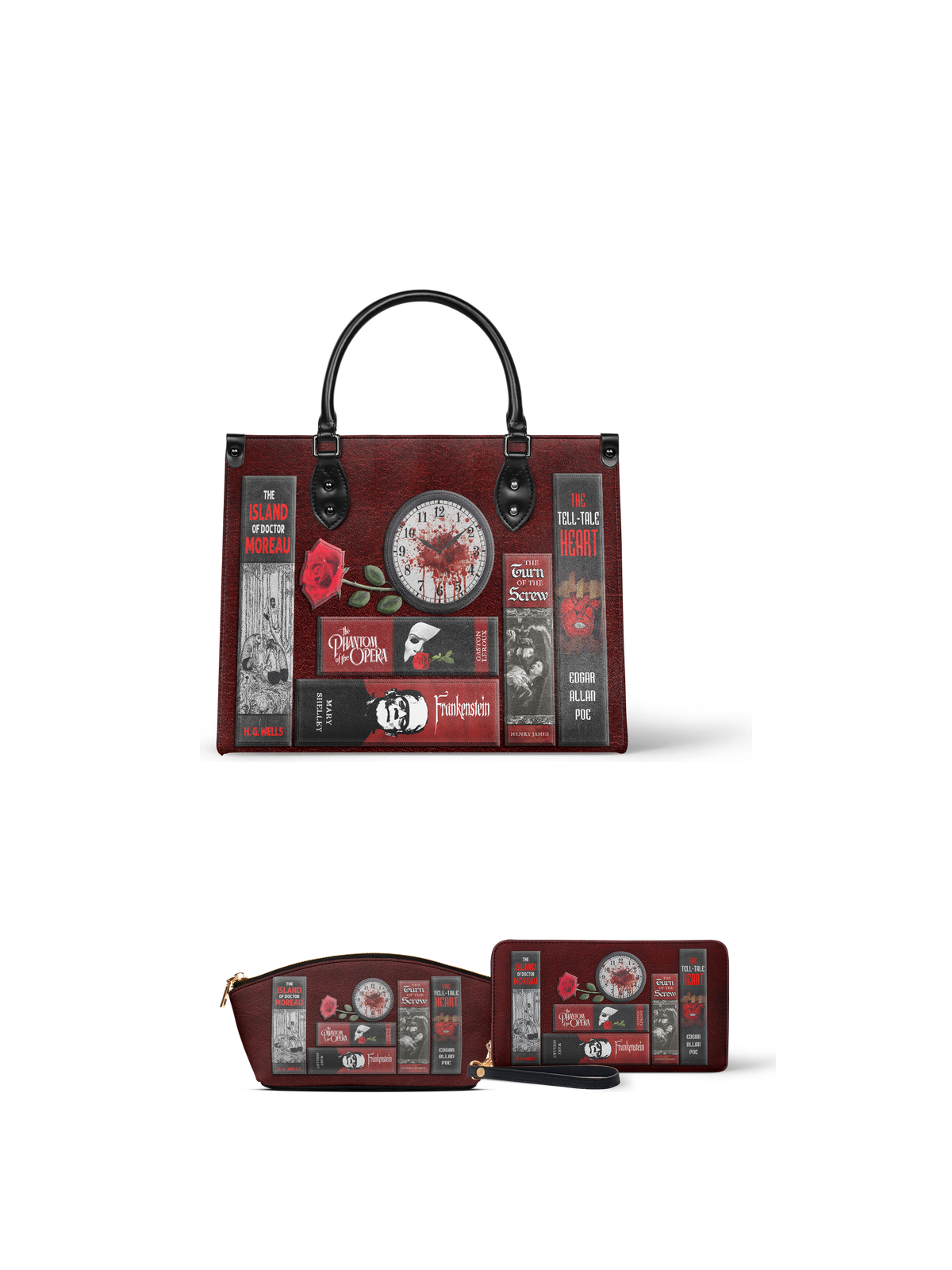 "The Crimson Codex" Leather Handbag - EVERMORE DEAL