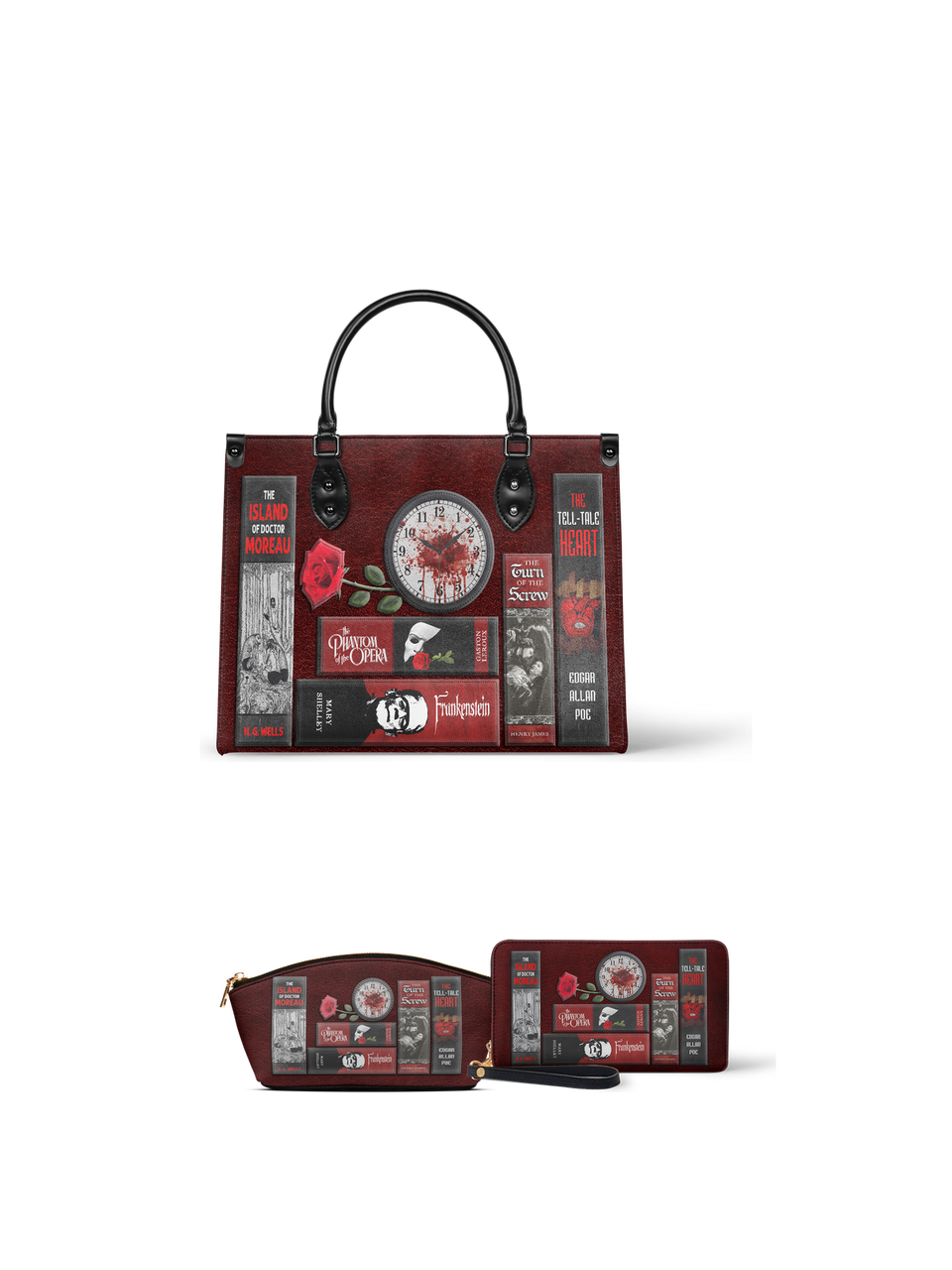 "The Crimson Codex" Leather Handbag - EVERMORE DEAL