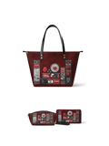 "The Crimson Codex" Leather Tote Bag - EVERMORE DEAL