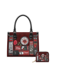 "The Crimson Codex" Small Leather Handbag - NEVERMORE DEAL