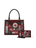 "The Crimson Codex" Small Leather Handbag - NEVERMORE DEAL