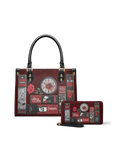 "The Crimson Codex" Small Leather Handbag - NEVERMORE DEAL