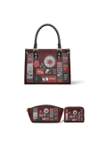 "The Crimson Codex" Small Leather Handbag - EVERMORE DEAL