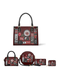 "The Crimson Codex" The Signature Trio Bundle (Small Leather Handbag) - EVERMORE DEAL
