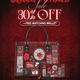 "The Crimson Codex" Leather Handbag Deal