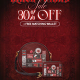 "The Crimson Codex" Circle Crossbody Bag Deal