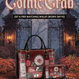 "The Crimson Codex" Leather Handbag Deal