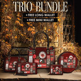 "The Crimson Codex" The Signature Trio Bundle (Small Leather Handbag)
