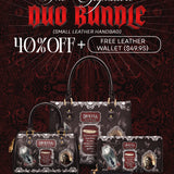 "The Dracula" The Signature Duo Bundle (Small Leather Handbag)