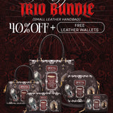 "The Dracula" The Signature Trio Bundle (Small Leather Handbag)