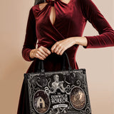 "The Dunwich Horror" - Black Interior - Leather Handbag