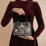 "The Dunwich Horror" - Black Interior - Small Leather Handbag