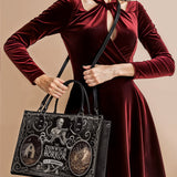 "The Dunwich Horror" - Black Interior - Leather Handbag