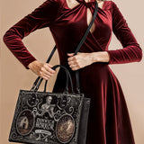 "The Dunwich Horror" - Black Interior - Leather Handbag - CLEAROUT