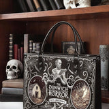 "The Dunwich Horror" - Black Interior - Leather Handbag Matching Set - CLEAROUT