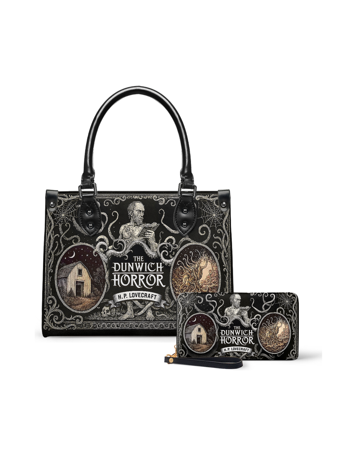 "The Dunwich Horror" Small Leather Handbag - NEVERMORE DEAL