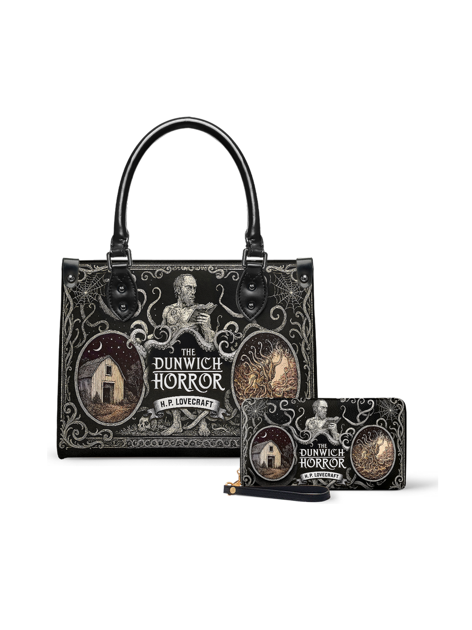 "The Dunwich Horror" Small Leather Handbag - NEVERMORE DEAL