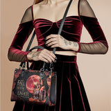 "The Fall Of The House Of Usher" - Black Interior - Small Leather Handbag