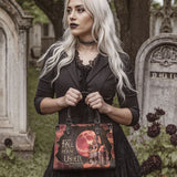 "The Fall Of The House Of Usher" - Black Interior - Small Leather Handbag