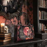 "The Fall Of The House Of Usher" - Black Interior - Small Leather Handbag