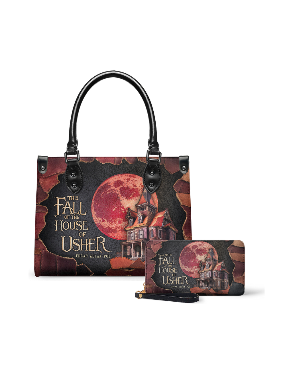 "The Fall Of The House Of Usher" Small Leather Handbag - NEVERMORE DEAL