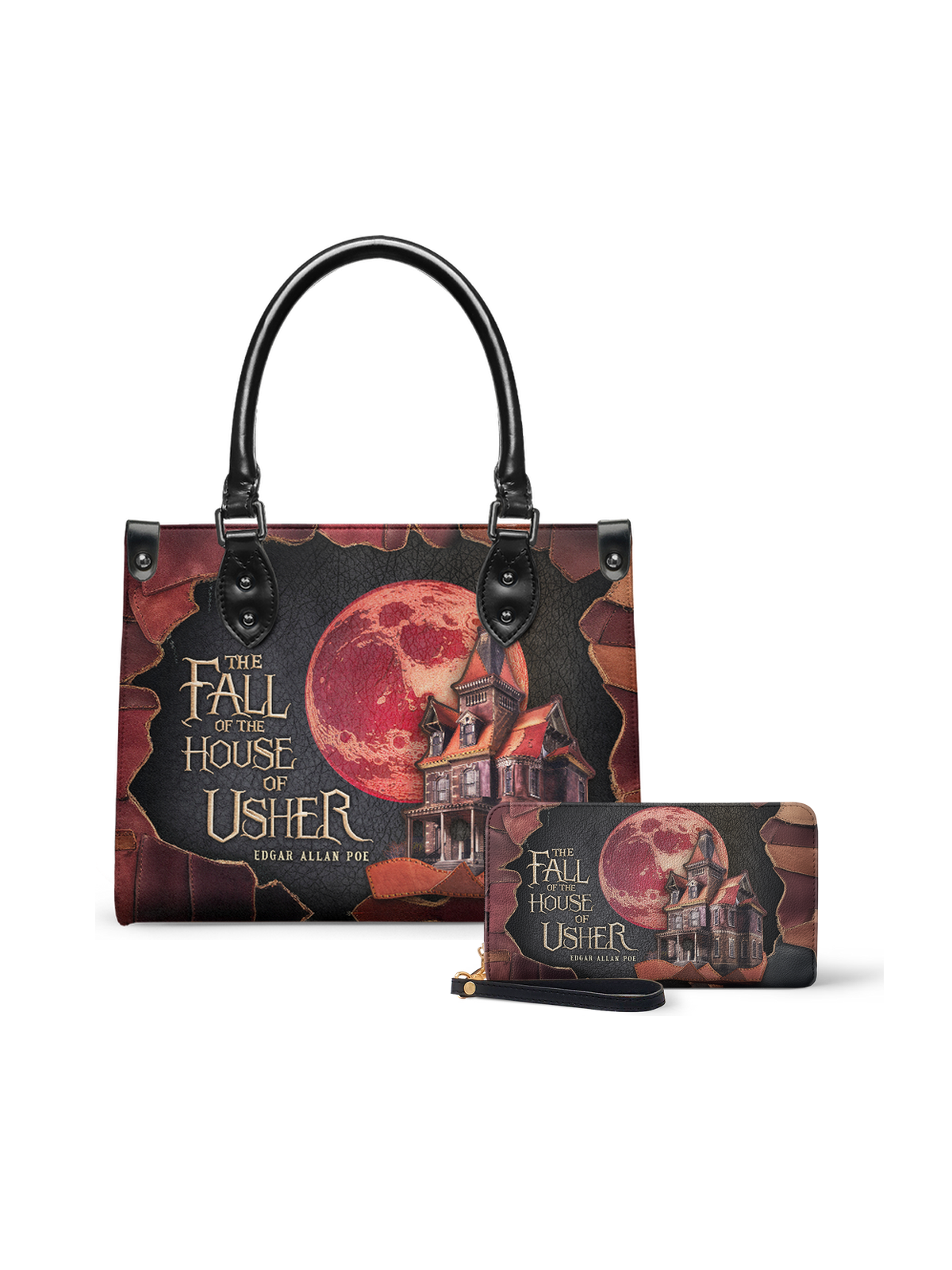 "The Fall Of The House Of Usher" Small Leather Handbag - NEVERMORE DEAL