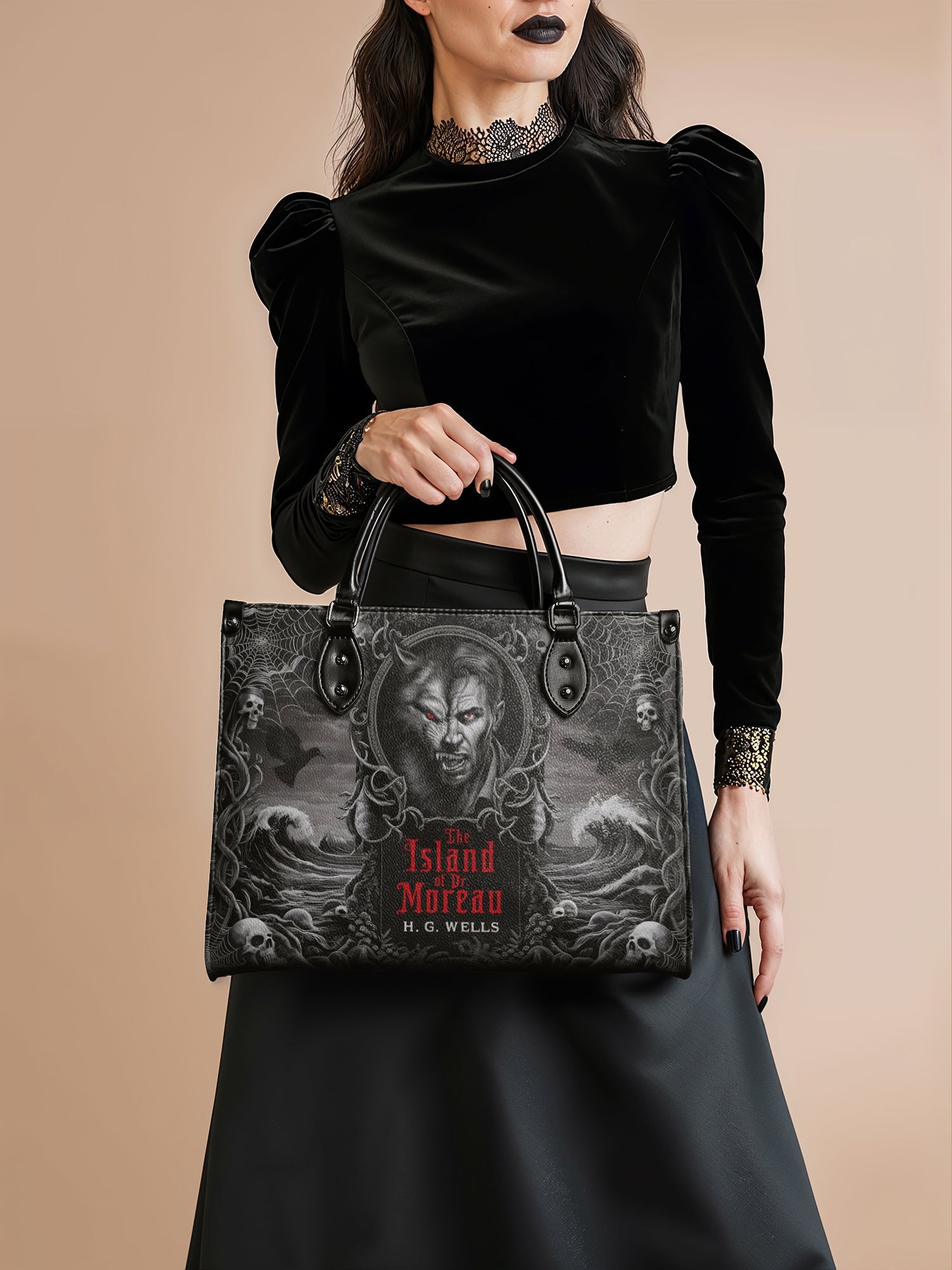 "The Island Of Dr Moreau" - Black Interior - Leather Handbag - NEW WORKSHOP SALE