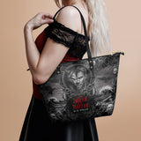 "The Island Of Dr Moreau" Leather Tote Bag