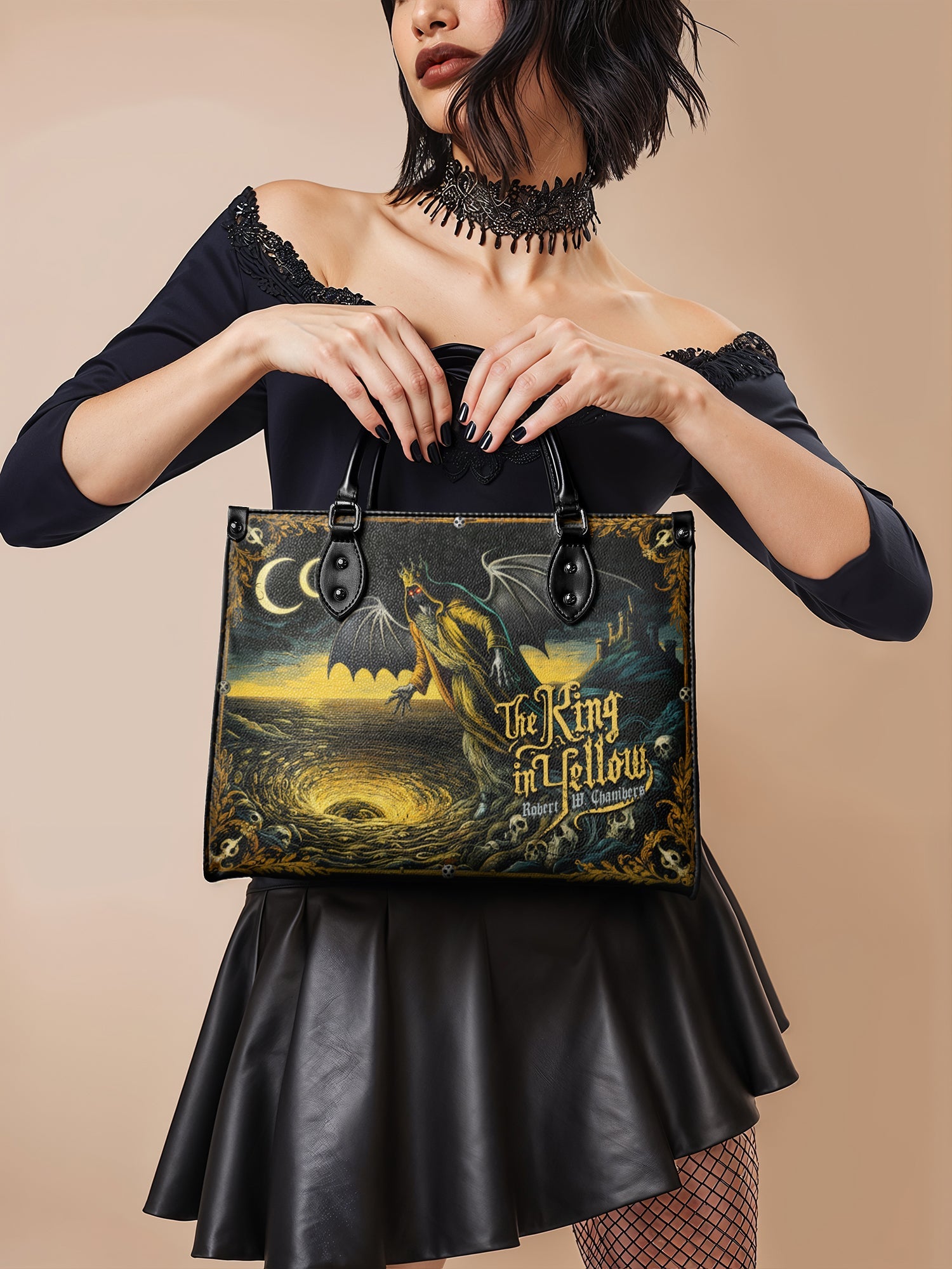 "The King In Yellow" - Black Interior - Leather Handbag - NEW WORKSHOP SALE