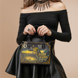 "The King In Yellow" - Black Interior - Small Leather Handbag - CLEAROUT