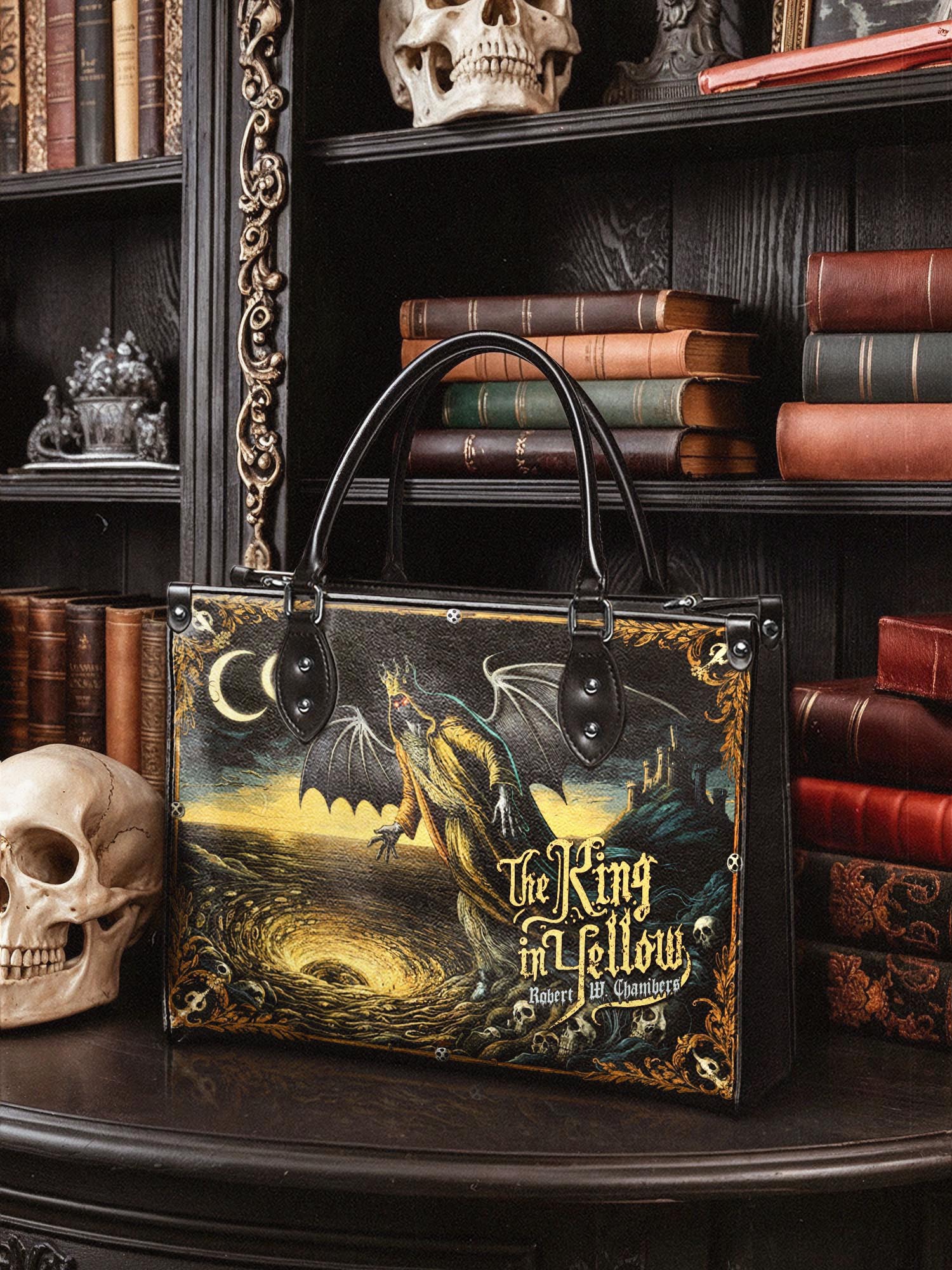 "The King In Yellow" - Black Interior - Leather Handbag - NEW WORKSHOP SALE
