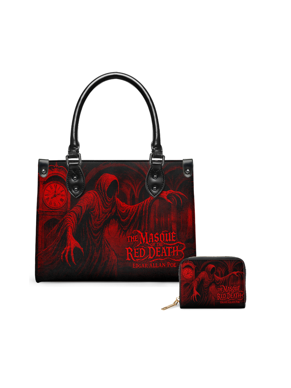 "The Masque Of The Red Death" Small Leather Handbag - NEVERMORE DEAL