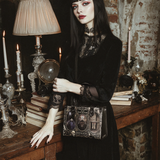 "The Murders In The Rue Morgue" - Black Interior - Small Leather Handbag Special Deal