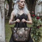 "The Murders In The Rue Morgue" Leather Tote Bag