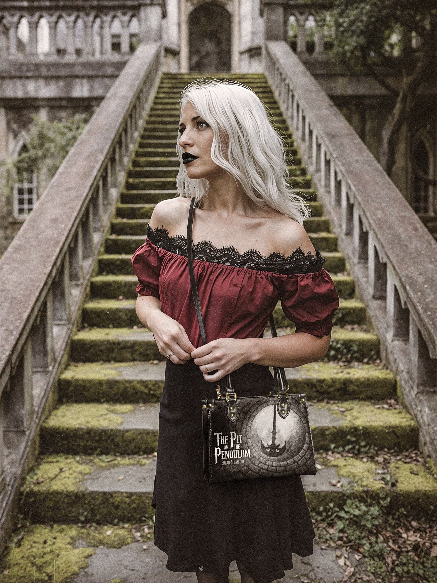 "The Pit And The Pendulum" Small Leather Handbag - NEW WORKSHOP SALE