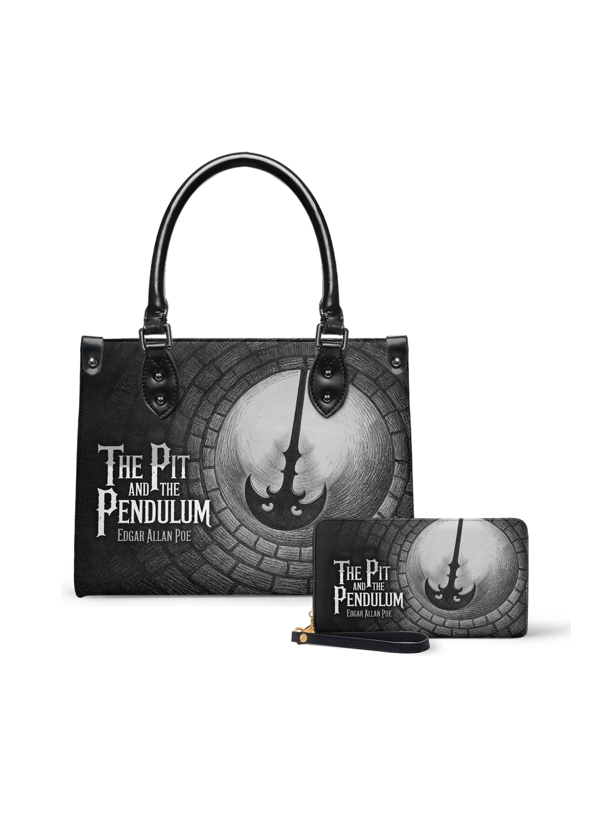 "The Pit And The Pendulum" Small Leather Handbag - NEVERMORE DEAL