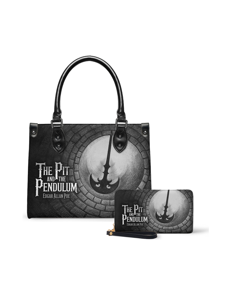 "The Pit And The Pendulum" Small Leather Handbag - NEVERMORE DEAL