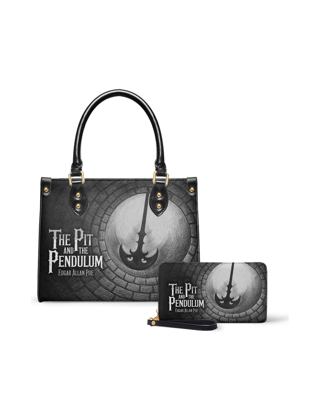 "The Pit And The Pendulum" Small Leather Handbag - NEVERMORE DEAL