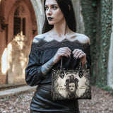 "The Raven" - Black Interior - Small Leather Handbag - CLEAROUT