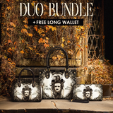 "The Raven" The Signature Duo Bundle (Small Leather Handbag)