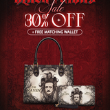 "The Raven" Small Leather Handbag Deal